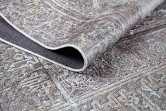 Beige Area Rug – Classic Digital Print Non Slip Rug for Living Room