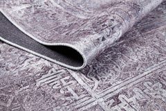 Purple Area Rug – Classic Digital Print Carpet | Non Slip, Antibacterial, Washable