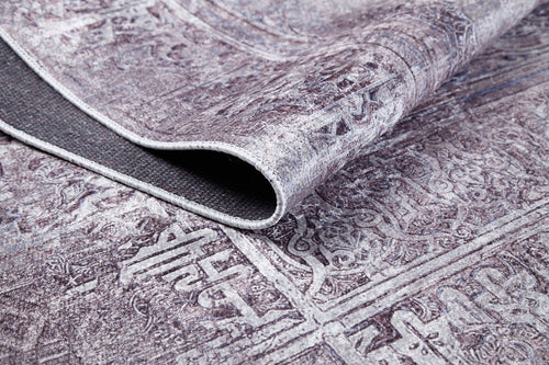 Purple Area Rug – Classic Digital Print Carpet | Non Slip, Antibacterial, Washable