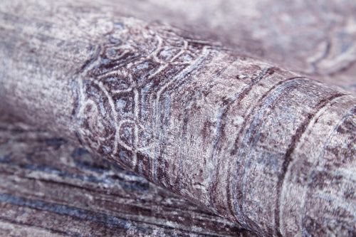 Purple Area Rug – Classic Digital Print Carpet | Non Slip, Antibacterial, Washable