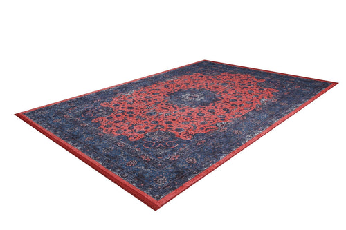 Hubballi Navy Classic Digital Print Area Rug
