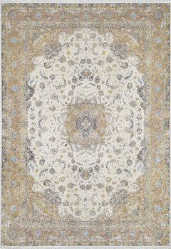 Jalandhar Cream Classic Digital Print Area Rug