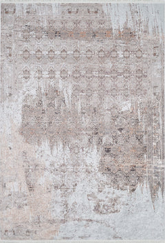 Digital Print Area Rug | Beige Classic Style Carpet - Non Slip, Antibacterial