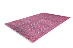 Modern Area Rug - Solapur Red Digital Print Non Slip Carpet for Living Room