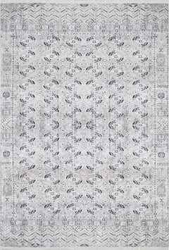 Modern Digital Area Rug - Beige Non Slip Washable Carpet for Living Room