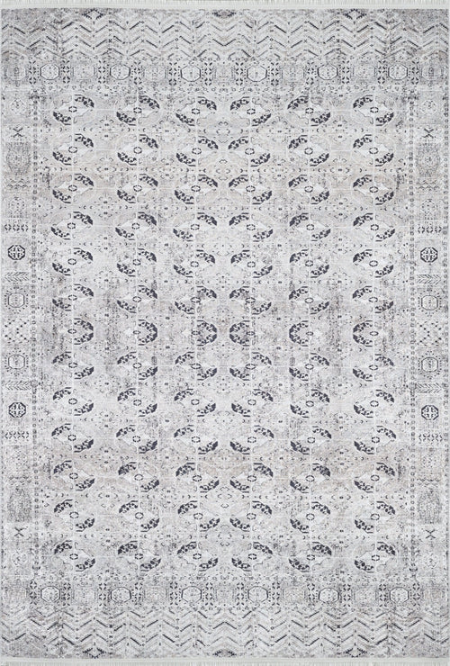 Modern Digital Area Rug - Beige Non Slip Washable Carpet for Living Room