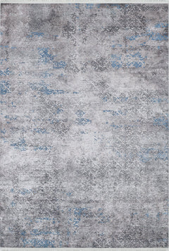 Blue Classic Area Rug - Digital Print Non Slip Carpet for Living Room