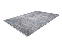 Blue Classic Area Rug - Digital Print Non Slip Carpet for Living Room