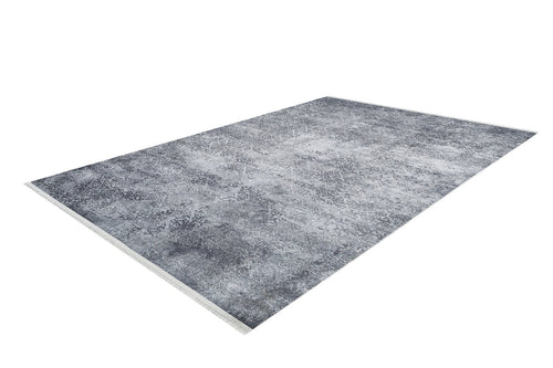 Digital Print Area Rug - Anthracite Classic Style Non Slip Carpet for Living Room