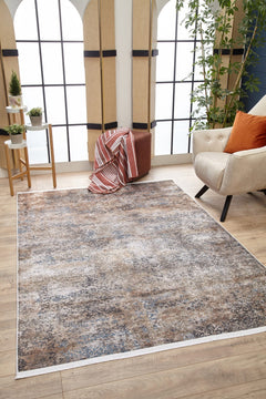 Dorud Mink Modern Digital Print Area Rug