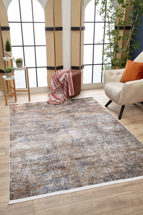 Dorud Mink Modern Digital Print Area Rug