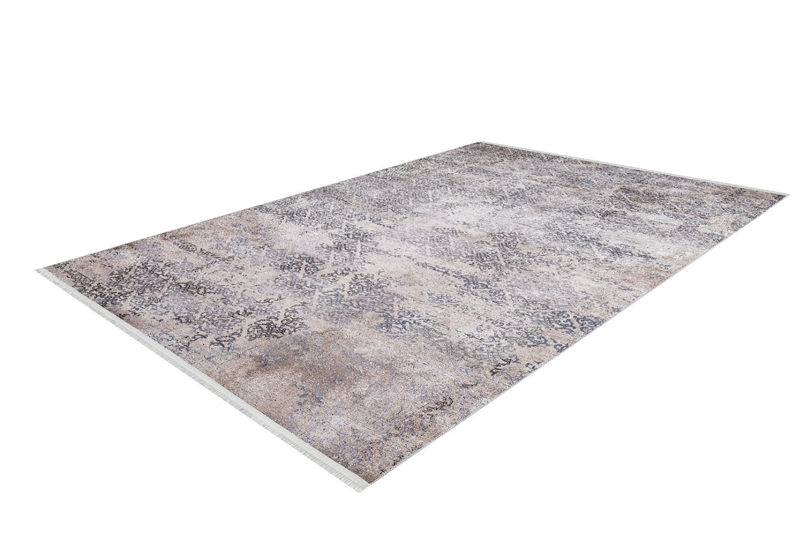 Beige Vintage Area Rug – Digital Print Carpet | Non Slip Rug, Antibacterial Carpet