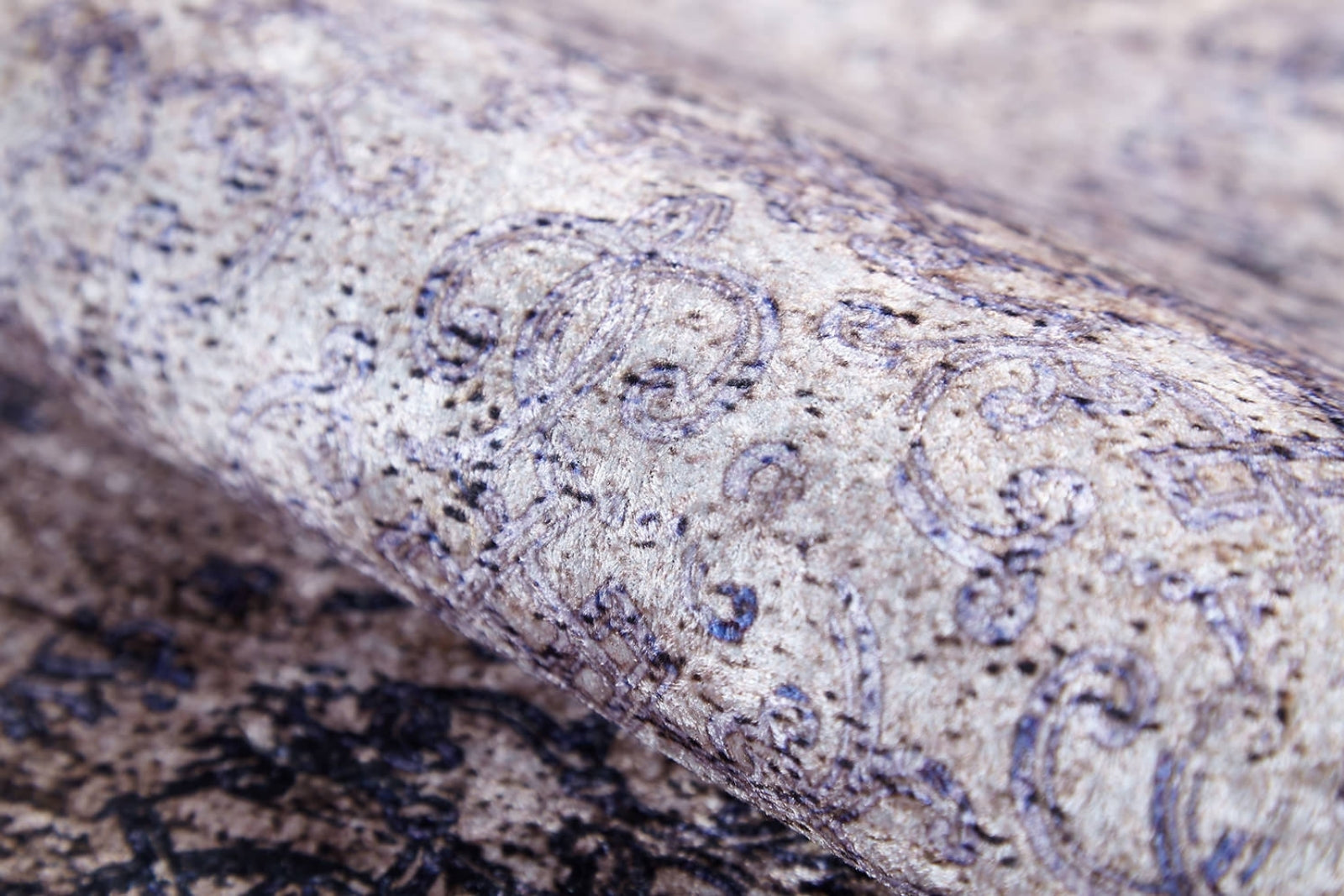 Beige Vintage Area Rug – Digital Print Carpet | Non Slip Rug, Antibacterial Carpet