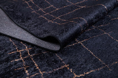 Guanajuato Black Modern Digital Print Area Rug