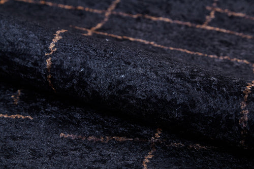 Guanajuato Black Modern Digital Print Area Rug