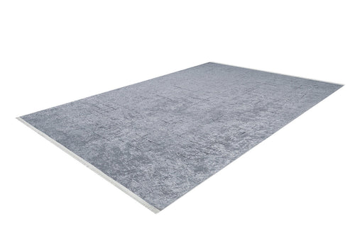 Grey Striped Area Rug - Digital Print Non Slip Carpet | Washable Antibacterial Floor Mat