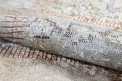 Cream Patchwork Rug - Digital Print Area Carpet Non Slip Antibacterial