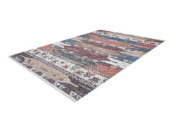 Navy Ethnic Area Rug – Digital Print Carpet With Non Slip, Antibacterial Design