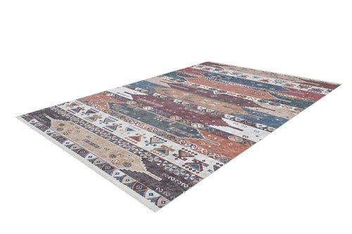 Navy Ethnic Area Rug – Digital Print Carpet With Non Slip, Antibacterial Design