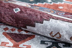 Navy Ethnic Area Rug – Digital Print Carpet With Non Slip, Antibacterial Design