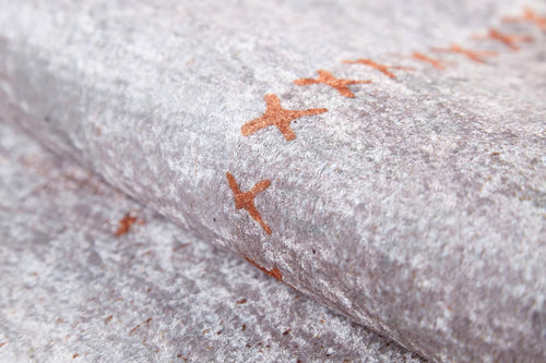 Beige Geometric Area Rug – Digital Print Rug With Non Slip, Antibacterial Design