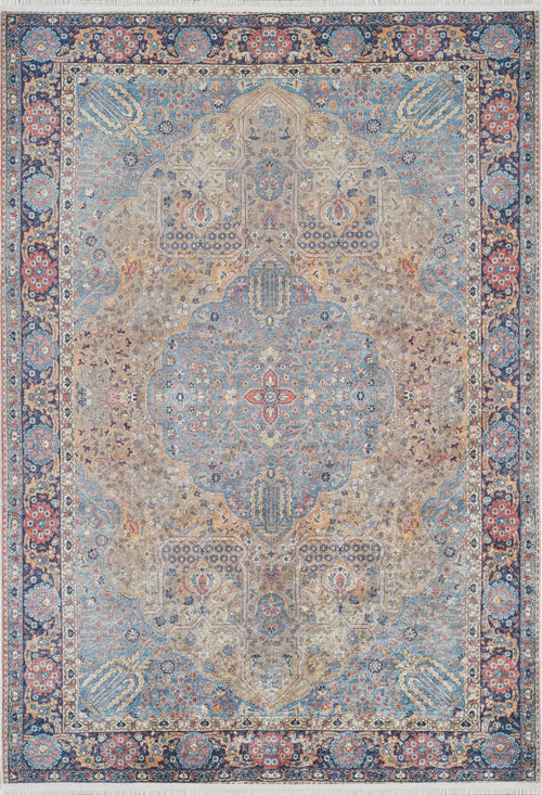 Blue Area Rug – Non Slip Digital Print Rug | Antibacterial Classic Carpet