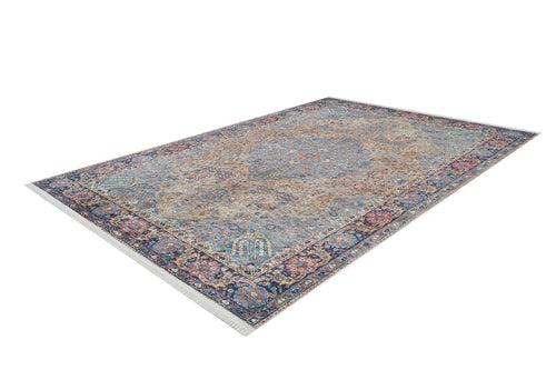 Blue Area Rug – Non Slip Digital Print Rug | Antibacterial Classic Carpet