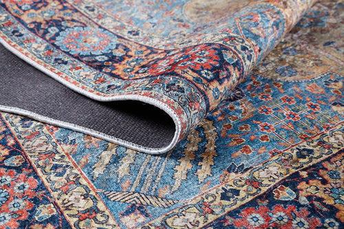 Blue Area Rug – Non Slip Digital Print Rug | Antibacterial Classic Carpet