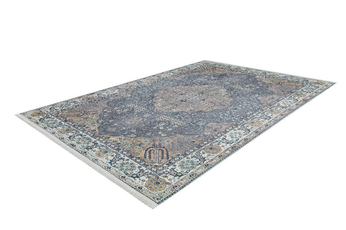 Classic Blue Area Rug – Digital Print Rug | Non Slip, Antibacterial Carpet