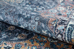 Classic Blue Area Rug – Digital Print Rug | Non Slip, Antibacterial Carpet