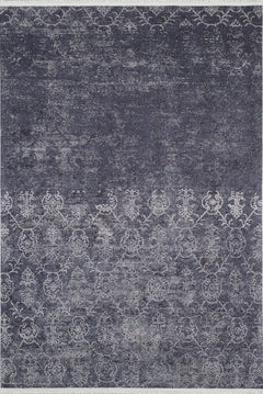 Grey Classic Area Rug – Digital Print Carpet | Antibacterial, Non Slip, Washable
