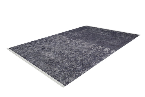 Grey Classic Area Rug – Digital Print Carpet | Antibacterial, Non Slip, Washable