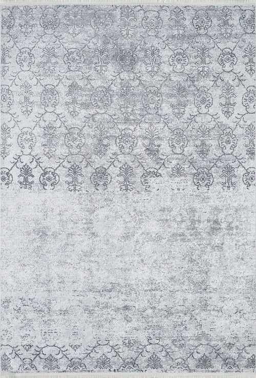 Brzeziny Grey Classic Digital Print Area Rug