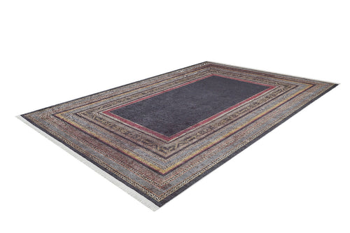 Digital Print Area Rug – Black Frame Rug | Stylish Antibacterial Non Slip Carpet