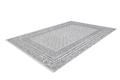 White Frame Area Rug - Stylish Digital Print Rug | Non Slip, Antibacterial Carpet