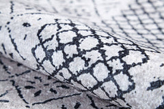 White Frame Area Rug - Stylish Digital Print Rug | Non Slip, Antibacterial Carpet