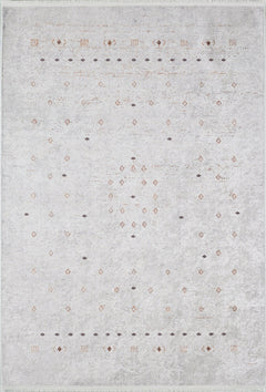 Modern Area Rug – Beige Digital Print Non Slip Carpet for Living Room Use