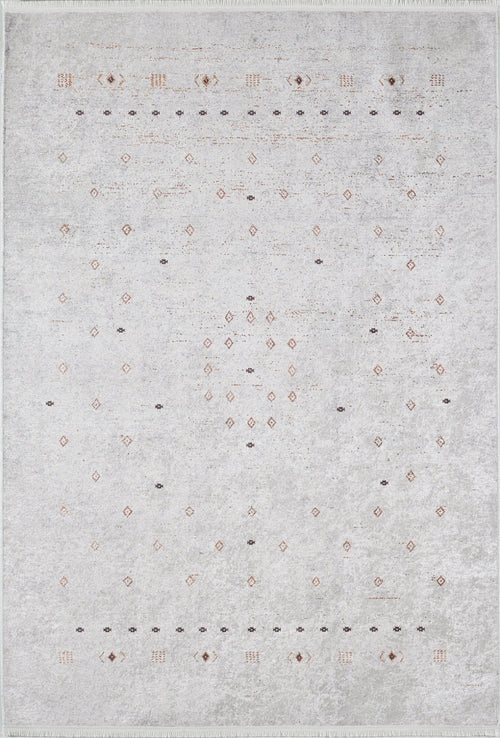 Modern Area Rug – Beige Digital Print Non Slip Carpet for Living Room Use