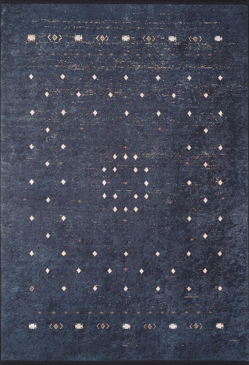 Tamaulipas Black Modern Digital Print Area Rug