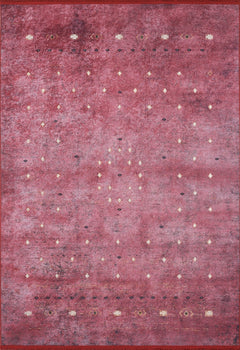 Modern Area Rug – Red Digital Print Carpet | Non Slip, Antibacterial & Washable Floor Mat