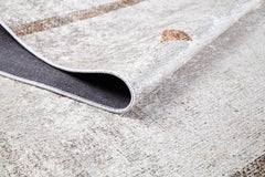 Modern Digital Print Rug - Beige Area Rug Non Slip Antibacterial Carpet