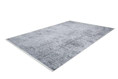 Modern Area Rug – Grey Digital Print Carpet | Non Slip, Antibacterial Floor Covering