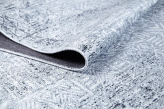 Modern Area Rug – Grey Digital Print Carpet | Non Slip, Antibacterial Floor Covering