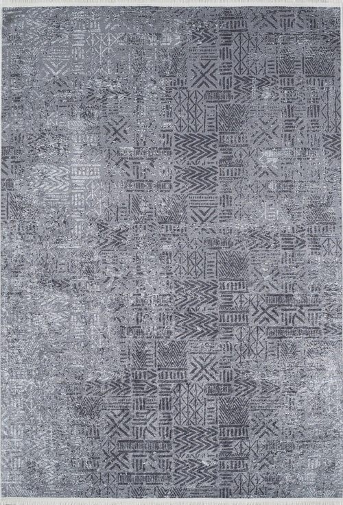 Modern Area Rug – Anthracite Digital Print Non Slip Washable Floor Mat