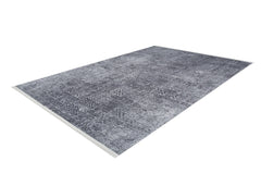 Modern Area Rug – Anthracite Digital Print Non Slip Washable Floor Mat