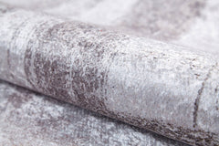 Geometric Area Rug – Cream Digital Print Rug With Non Slip, Antibacterial Design