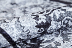 Byczyna Grey Figured Digital Print Area Rug