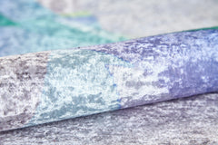 Modern Area Rug - Grey Digital Print Carpet | Antibacterial, Non Slip, Washable