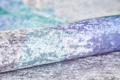 Modern Area Rug - Grey Digital Print Carpet | Antibacterial, Non Slip, Washable