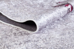 Pink Area Rug - Sulinowo Digital Print Figured Carpet | Non Slip, Antibacterial